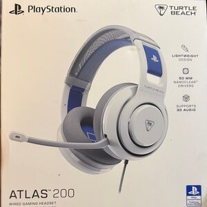 Atlas 200 Wired Gaming Headset - White and Blue
